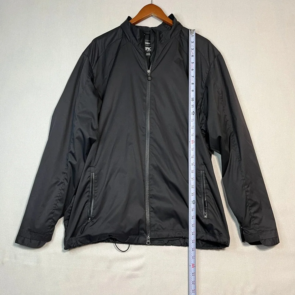Greg Norman Men's Black EPIC by Nextec Full Zip Windbreaker -‎ Size XL